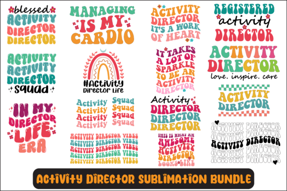 Activity Director SVG Sublimation Bundle: Graphics for Crafts