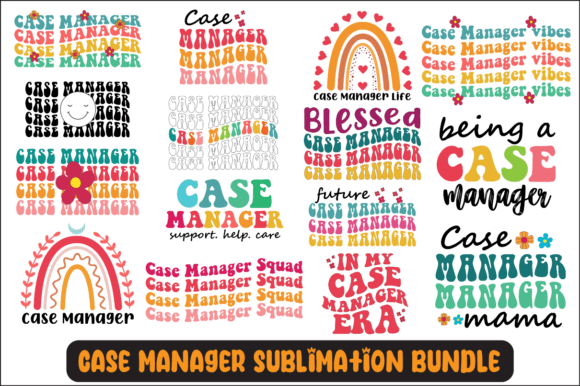 Case Manager SVG Sublimation Bundle for Crafts & Graphics