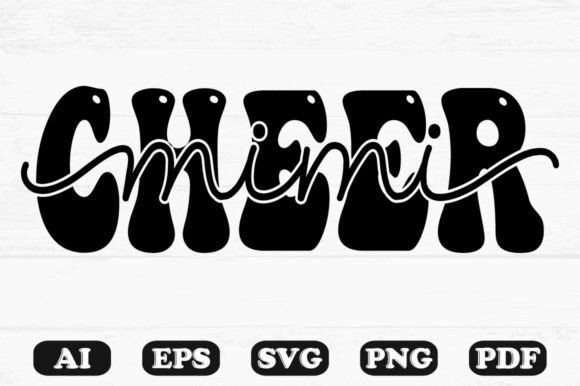 Cheer Mimi Kids SVG T-shirt: Graphics for Crafts & Playful Publishing