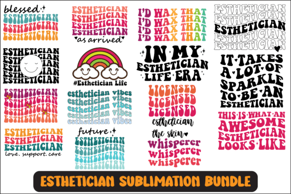 Esthetician SVG Sublimation Bundle: Graphics for Crafts & Branding