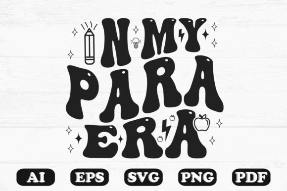 In My Para Era: Retro Wavy SVG Graphics for Crafts