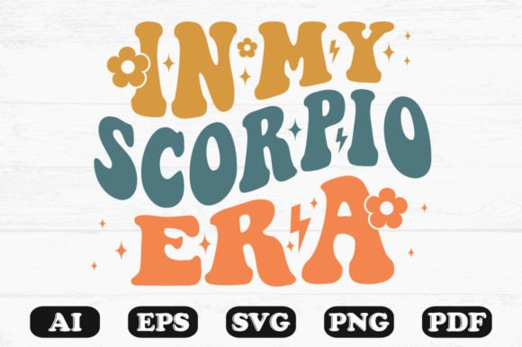 In My Scorpio Era Retro Wavy SVG
