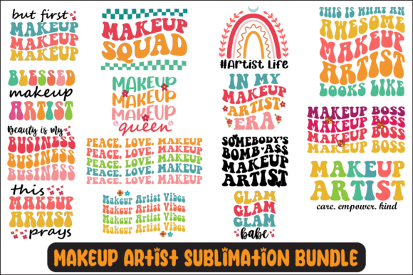Makeup Artist SVG Bundle: Graphics for Crafts & Content