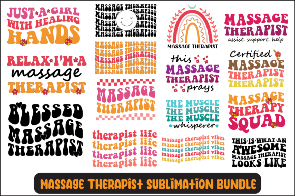 Massage Therapist SVG Bundle for Crafts & Graphics