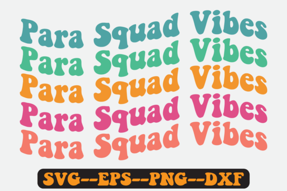 Para Squad Vibes: Groovy Retro Graphics for Crafts & Content