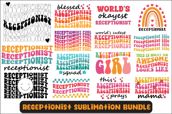 Receptionist SVG Graphics for Crafts