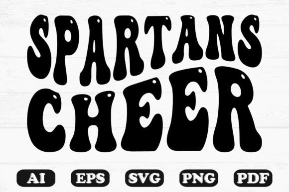 Spartans Cheer Kids SVG Graphics for Crafts