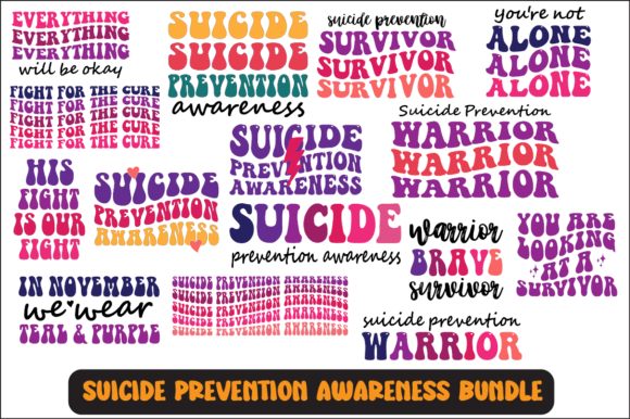 Suicide Prevention Awareness SVG Bundle: Graphics for Crafts & Cause-Driven Brands
